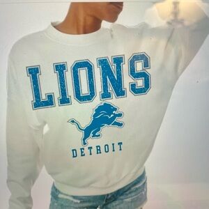 DETROIT Lions Gameday Couture Womens Comfort Fit sweatshirt NWT XL $34.00